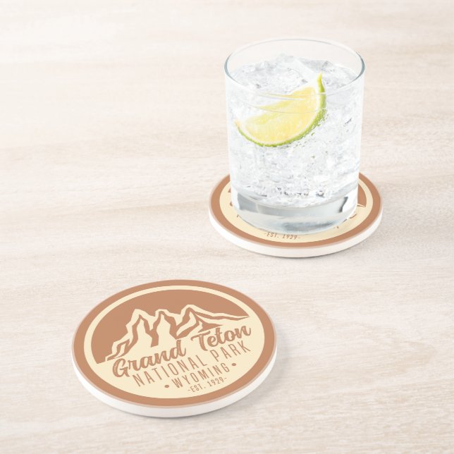 Grand Teton National Park Wyoming USA Coaster (Side)