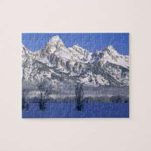 GRAND TETON NATIONAL PARK, WYOMING. USA. Fog & Jigsaw Puzzle