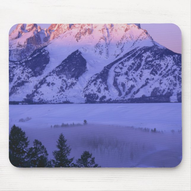 GRAND TETON NATIONAL PARK, WYOMING. USA. Fog & Mouse Mat (Front)