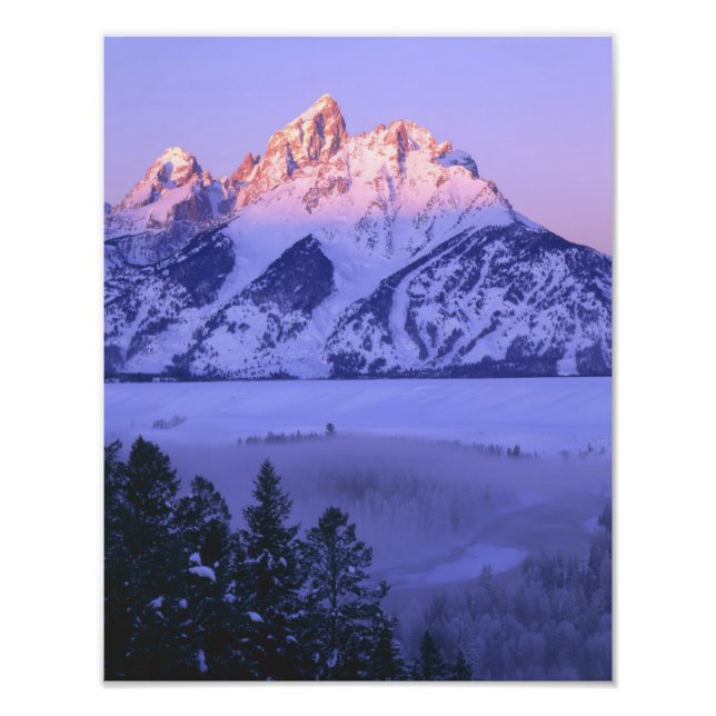 GRAND TETON NATIONAL PARK, WYOMING. USA. Fog & Photo Print (Front)