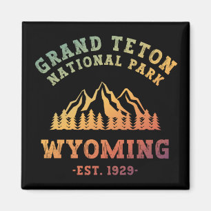 Grand Teton National Park Wyoming USA Gradient Magnet