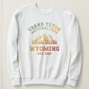Grand Teton National Park Wyoming USA Gradient Sweatshirt