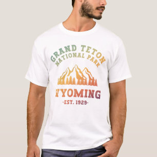 Grand Teton National Park Wyoming USA Gradient  T-Shirt