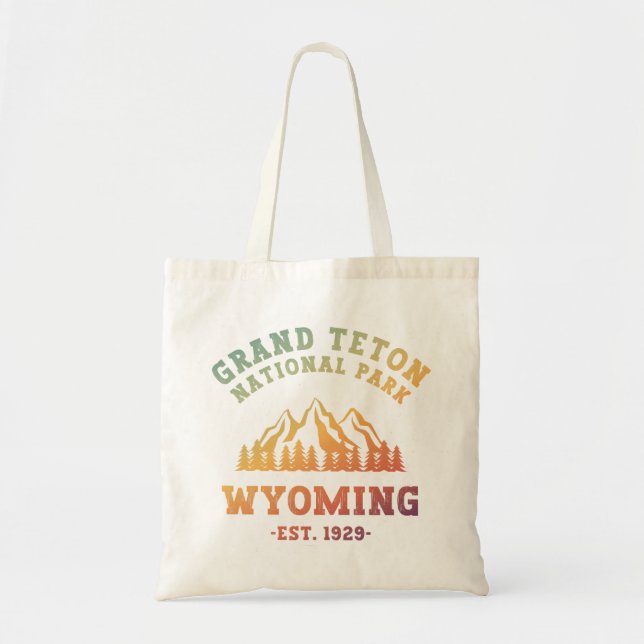 Grand Teton National Park Wyoming USA Gradient Tote Bag (Front)