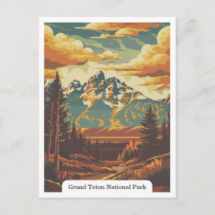 Grand Teton National Park, Wyoming USA Postcard