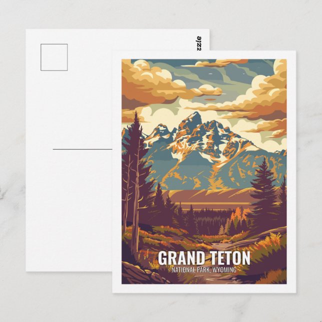 Grand Teton National Park Wyoming USA  Postcard (Front/Back)