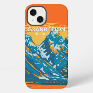 Grand Teton National Park Wyoming Vintage iPhone 13 Case