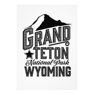 Grand Teton National Park, Wyoming Vintage poster