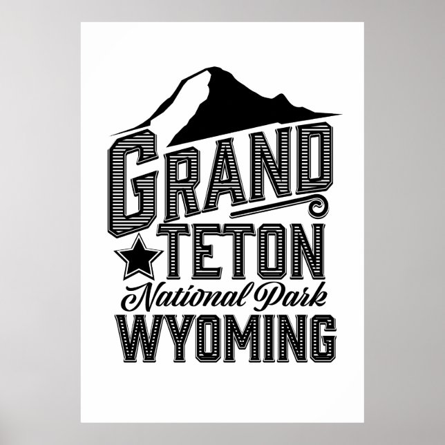 Grand Teton National Park, Wyoming Vintage poster (Front)