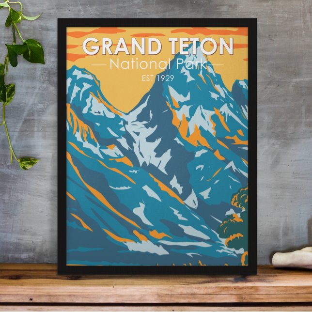 Grand Teton National Park Wyoming Vintage Poster (Creator Uploaded)
