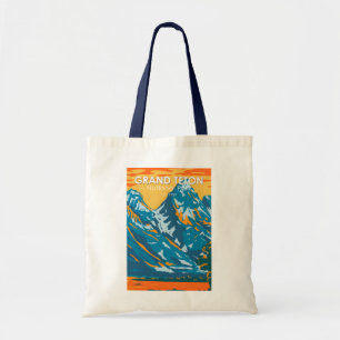 Grand Teton National Park Wyoming Vintage  Tote Bag