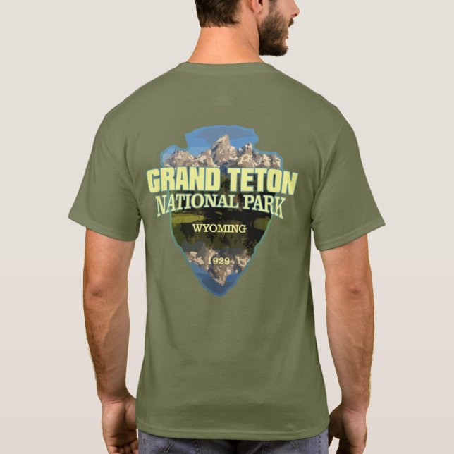Grand Teton NP (arrowhead) T-Shirt (Back)