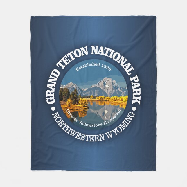 Grand Teton NP Fleece Blanket (Front)