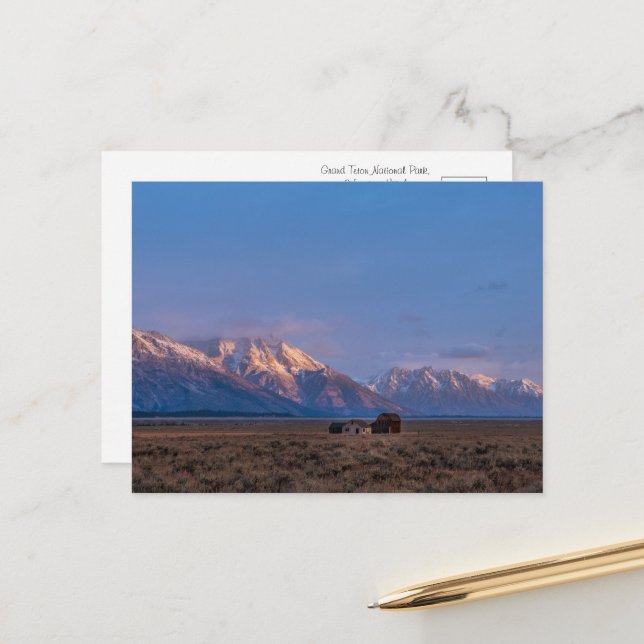 Grand Teton Open Lands Postcard (Front/Back In Situ)