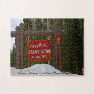 Grand Teton Park Wyoming. Jigsaw Puzzle