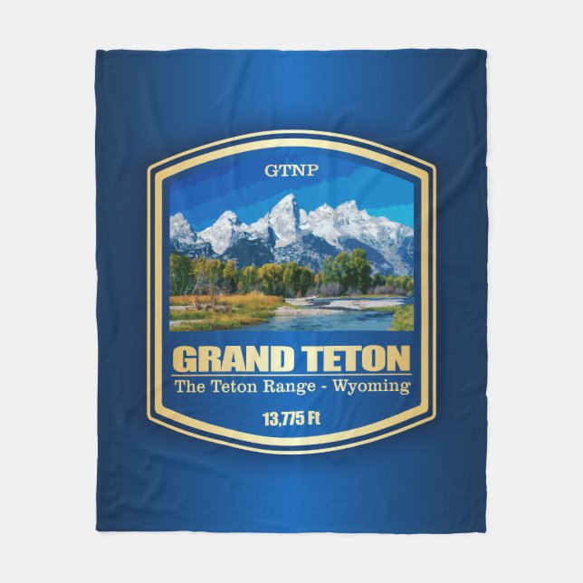 Grand Teton (PF) Fleece Blanket (Front)