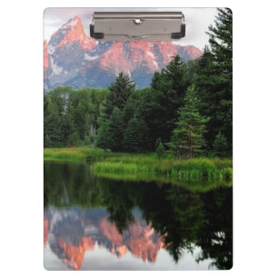 Grand Teton Reflections Over the Beaver Pond Clipboard