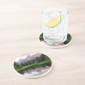 Grand Teton Reflections Over the Beaver Pond Coaster