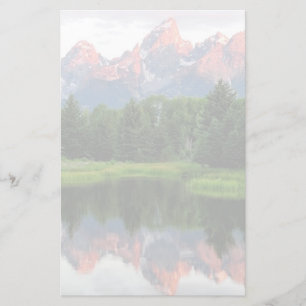 Grand Teton Reflections Over the Beaver Pond Stationery