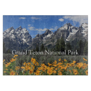 Grand Teton Springtime Souvenir Photo Cutting Board