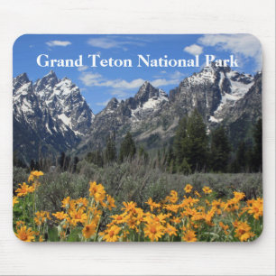 Grand Teton Springtime Souvenir Photo Mouse Mat