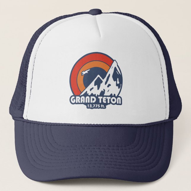 Grand Teton Sun Eagle Trucker Hat (Front)