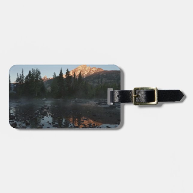 Grand Teton Sunrise at Cottonwood Creek Luggage Tag (Front Horizontal)