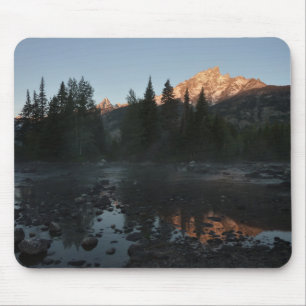 Grand Teton Sunrise at Cottonwood Creek Mouse Mat