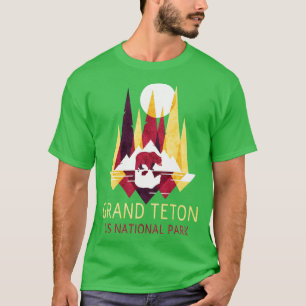 Grand Teton Us National Park Backpacking Camping H T-Shirt
