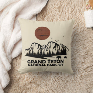 Grand Teton Wyoming National Park Cushion