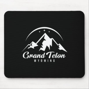 Grand Teton Wyoming Ski Resort Skiing Snowboarding Mouse Mat