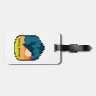 Grand Teton Wyoming Sunrise Luggage Tag