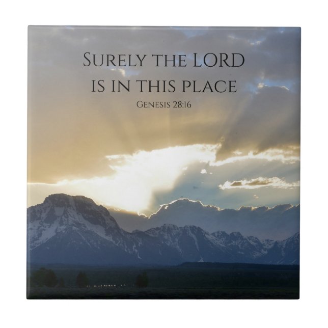 Grand Tetons Bible Scripture Tile (Front)