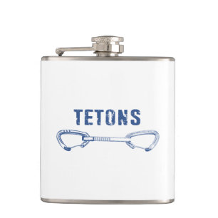 Grand Tetons Climbing Quickdraw Hip Flask