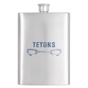 Grand Tetons Climbing Quickdraw Hip Flask