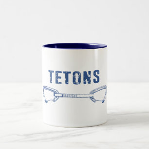 Grand Tetons Climbing Quickdraw Two-Tone Coffee Mug