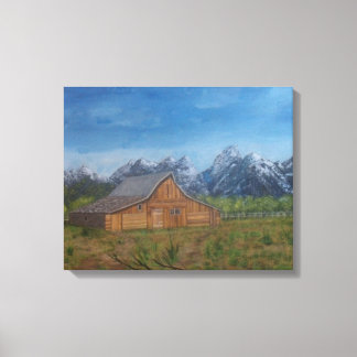 Grand Tetons Mountains Canvas Print