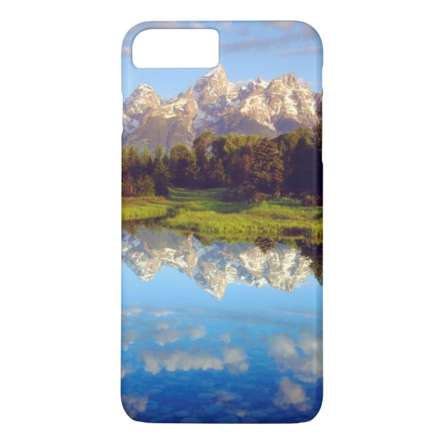 Grand Tetons reflecting in the Snake River Case-Mate iPhone Case (Back)