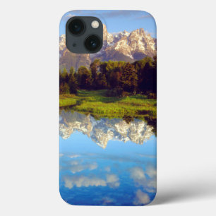 Grand Tetons reflecting in the Snake River iPhone 13 Case