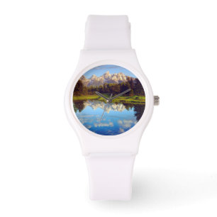 Grand Tetons reflecting in the Snake River Watch
