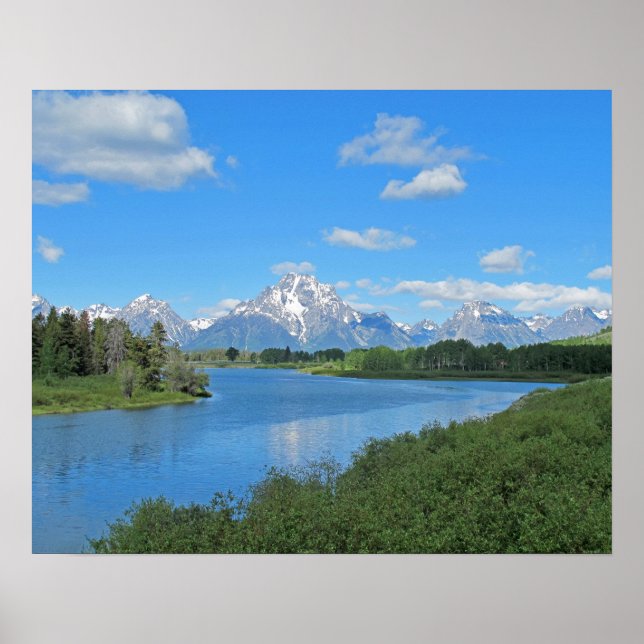 Grand Tetons Scenic View Poster (Front)