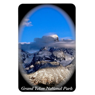 GRAND TETONS SHROUDED IN STORM CLOUDS MAGNET