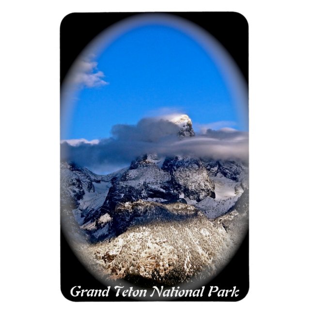 GRAND TETONS SHROUDED IN STORM CLOUDS MAGNET (Vertical)