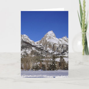 Grand Tetons, WY Winter Holiday Card