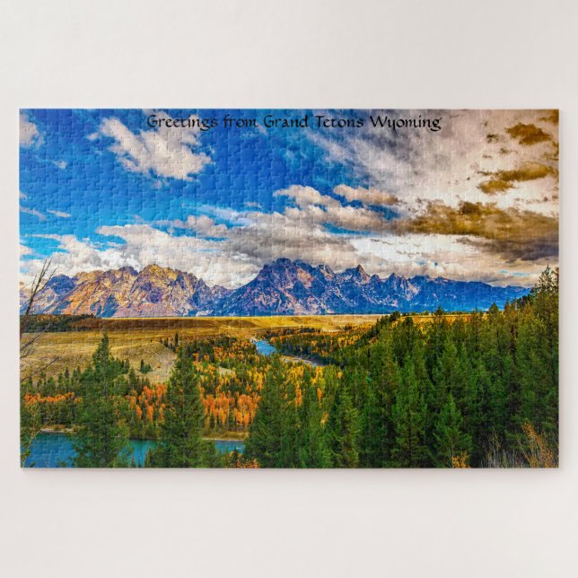 Grand Tetons Wyoming Jigsaw Puzzle (Horizontal)