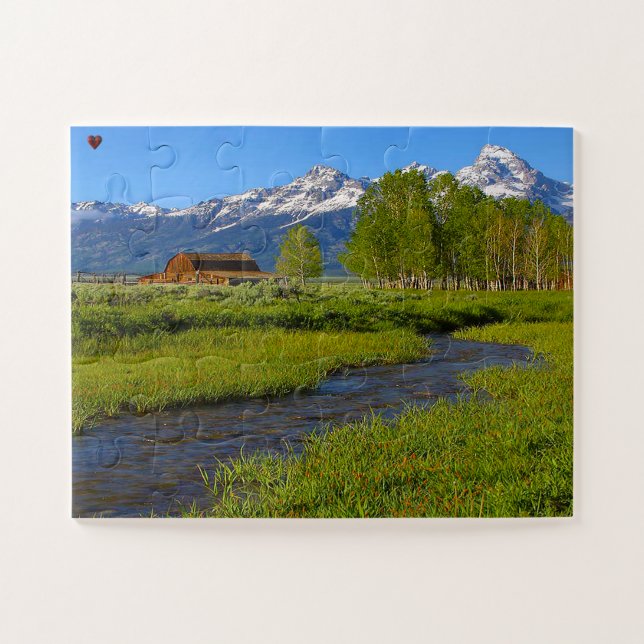 Grand Tetons Wyoming Jigsaw Puzzle (Horizontal)