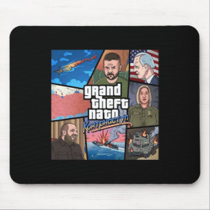 Grand Theft Nato Ukraine Counter Offensive War Pro Mouse Mat