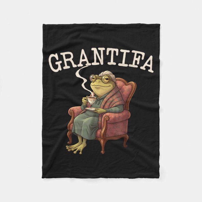 Grand Tifa Frog Funny Graphic Men Women  Fleece Blanket (Front)