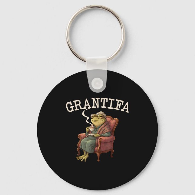 Grand Tifa Frog Funny Graphic Men Women  Key Ring (Front)