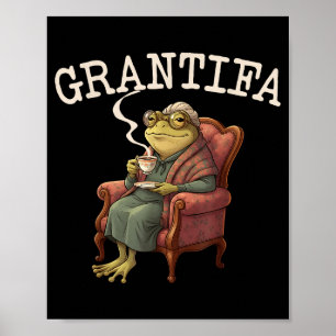Grand Tifa Frog Funny Graphic Men Women  Poster